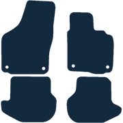 Image of the mat template for Volkswagen Eos Oval Fixings (2006 - 2014) Car Mats