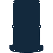 Image of the mat template for Volkswagen Transporter T5 (SWB) Twin Rear Doors (2004 - 2015) Van Mats