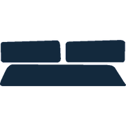 Image of the mat template for Volkswagen California T5/T6 3 Piece Step Mat Set (2011 - 2019) Van Mats