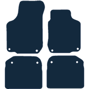 Image of the mat template for Volkswagen Beetle Convertible Round Clips (2003 - 2010) Car Mats