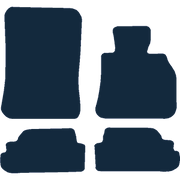 Image of the mat template for BMW 1 Series E88 (Convertible) (2007 - 2014) Car Mats