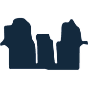 Image of the mat template for Volkswagen Crafter (2017 - Present) Van Mats