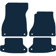 Image of the mat template for Audi A5 Coupe (2016 - Present) Car Mats