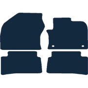 Image of the mat template for Toyota Prius (2015 - Present) Car Mats