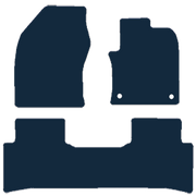 Image of the mat template for Toyota Prius Taxi 1 Piece Rear Mat (2015 - Present) Car Mats