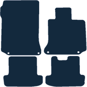 Image of the mat template for Mercedes-Benz E Class Coupe Manual (4 Clips) (2009 - 2017) Car Mats