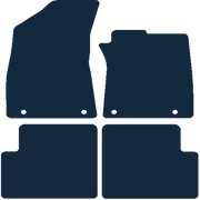 Image of the mat template for MG ZS Automatic (2017 - 2022) Car Mats