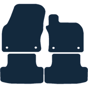 Image of the mat template for Skoda Karoq (2018 - Present) Car Mats