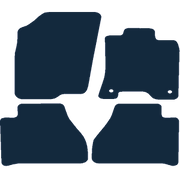 Image of the mat template for Mercedes-Benz X Class (2017 - 2020) Car Mats