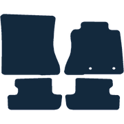 Image of the mat template for Ford Mustang With Driver & Passenger Fixings (2015 - Present) Car Mats