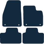 Image of the mat template for Volvo XC40 Manual (2018 - Present) Car Mats