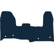 Image of the mat template for Ford Transit Custom Automatic 1 Front Piece With Offset Holes (2018 - 2020) Van Mats