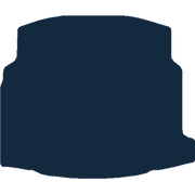 Image of the mat template for Mercedes-Benz E Class Boot Mat Does Not Cover Netted Area On The Left (2016 - 2023) Boot Mat