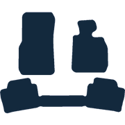 Image of the mat template for BMW 3 Series F30 & F31 1 Piece Rear (2011 - 2019) Car Mats