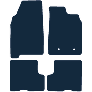 Image of the mat template for Dacia Duster With Passenger Seat Draw (2018 - Present) Car Mats