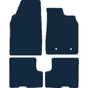 Image of the mat template for Dacia Duster Without Passenger Seat Draw (2018 - Present) Car Mats