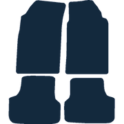 Image of the mat template for Saab 9000 (1984 - 1998) Car Mats