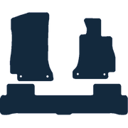 Image of the mat template for Mercedes-Benz C Class W205/S205 (1 Piece Rear Mat) (2014 - 2021) Car Mats