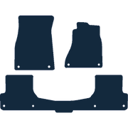 Image of the mat template for Audi A7 1 Piece Rear Mat (2011 - 2018) Car Mats