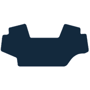 Image of the mat template for John Deere 7530 Tractor Mats