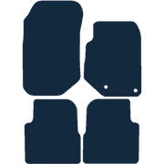 Image of the mat template for Peugeot 2008 (2008 - Present) Car Mats