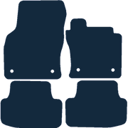 Image of the mat template for Volkswagen Golf Mk8 (2019 - Present) Car Mats