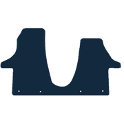 Image of the mat template for Volkswagen Transporter T6.1 1 Piece Front Mat (2019 - Present) Van Mats