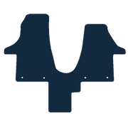 Image of the mat template for Volkswagen Transporter T6.1 Walkthrough (2019 - Present) Van Mats