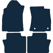 Image of the mat template for Toyota Hilux Manual Double Cab (2020 - Present) Car Mats