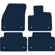 Image of the mat template for Land Rover Evoque Automatic 8 Clips (2019 - Present) Car Mats