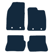 Image of the mat template for Ford Fiesta Mk6 4 Clips (OEM Alternative Hole Locations) (2002 - 2008) Car Mats