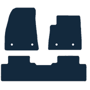 Image of the mat template for MG MG5 EV 1 Piece Rear (250mm Clip Spacing) (2020 - Present) Car Mats