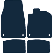 Image of the mat template for Porsche Taycan (2019 - Present) Car Mats