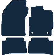 Image of the mat template for Toyota Corolla Hybrid Hatchback (2019 - Present) Car Mats