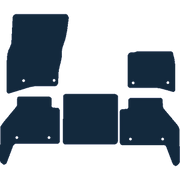 Image of the mat template for Land Rover Defender 90 Short Wheelbase (2020 - Present) Car Mats