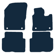 Image of the mat template for Volkswagen Touran 5 Seater Oval Fixings (2010 - 2016) Car Mats