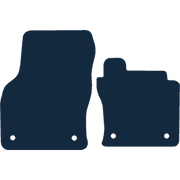 Image of the mat template for Volkswagen Caddy (2021 - Present) Van Mats