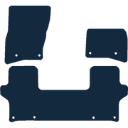 Image of the mat template for Land Rover Defender 90 3 Door, Short Wheelbase (2020 - Present) Car Mats