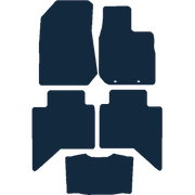 Image of the mat template for Isuzu D-MAX (2021 - Present) Car Mats