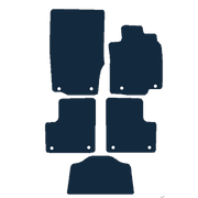 Image of the mat template for Mercedes-Benz GLS X166 (2012 - 2019) Car Mats