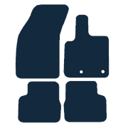 Image of the mat template for Fiat 500 Electric (2021 - Present) Car Mats