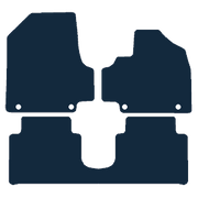 Image of the mat template for Hyundai IONIQ 5 Sliding Centre Console (2021 - Present) Car Mats