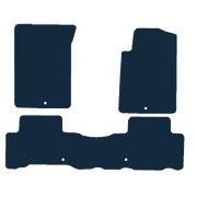 Image of the mat template for Ssangyong Rexton (2013 - 2017) Car Mats