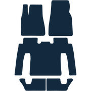 Image of the mat template for Tesla Model X Left-Hand Drive (2021 - Present) Car Mats