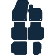 Image of the mat template for Skoda Kodiaq 7 Seater (2017 - Present) Car Mats