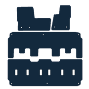 Image of the mat template for Ford Tourneo Custom Minibus Automatic (2019 - Present) Minibus Mats