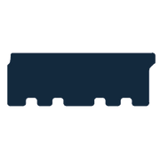 Image of the mat template for Volkswagen Transporter Twin Side Doors, Two Single Rear Seats (2019 - Present) Van Mats